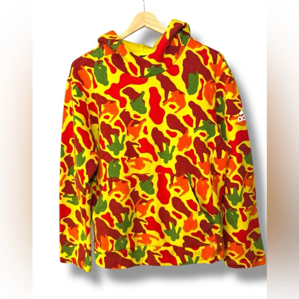 Adidas x Pharrell Williams NERD Yellow ERG Glo‎ Hoodie M